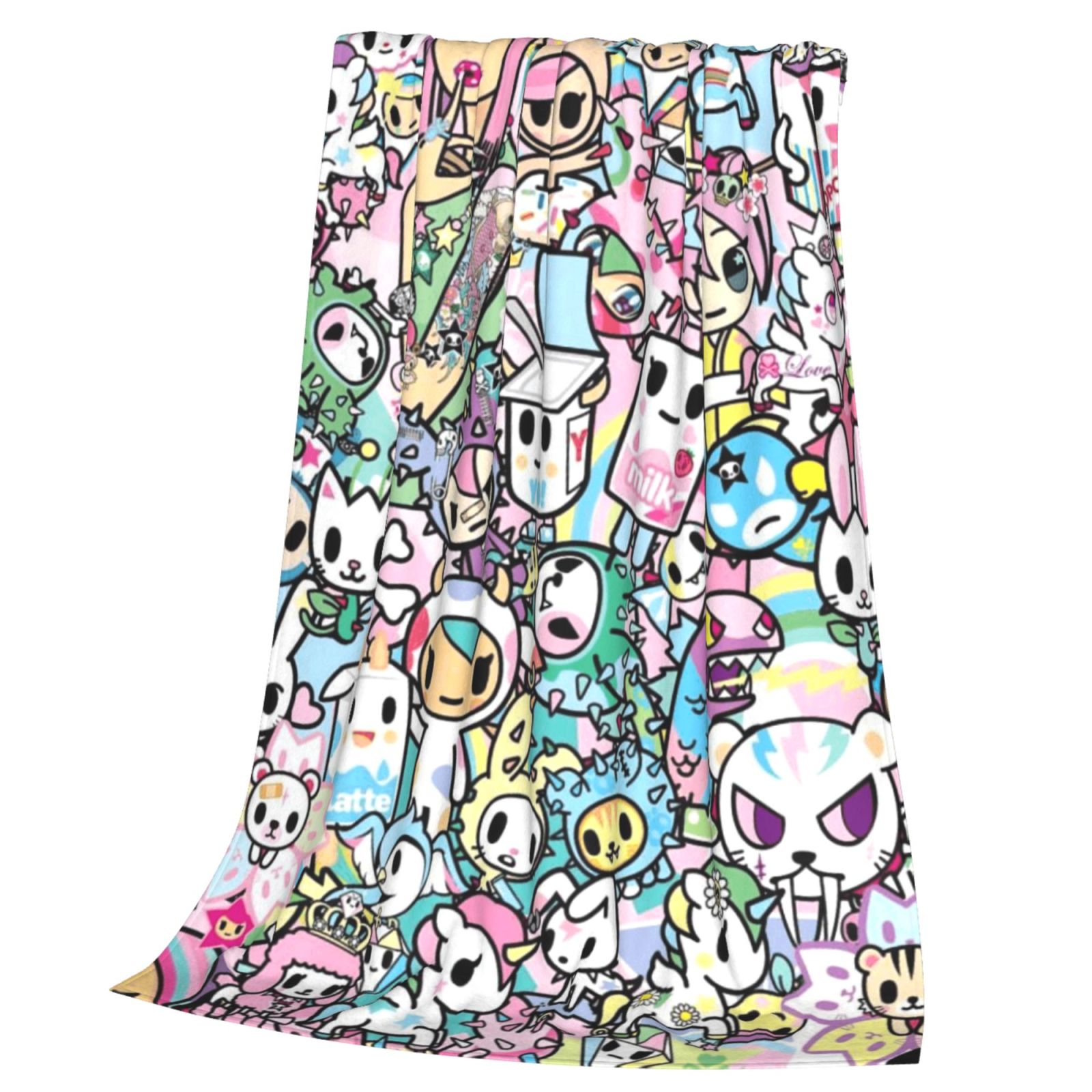 Tokidoki Blanket Ultra Soft Fleece Blanket Stylish Printed Casual Trend Warm Lightweight Blanket