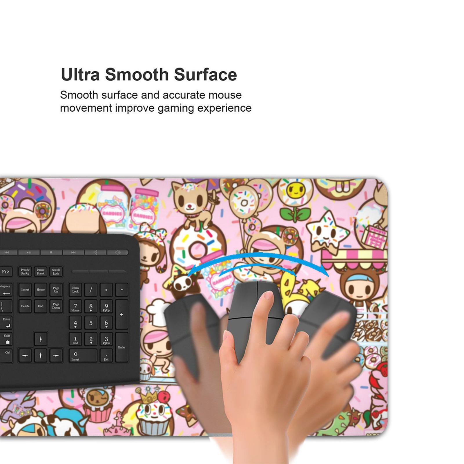 Tokidoki Mouse Pad 16x35.5inch Printed Personalized Fashion Large Gaming Mousepad Non Slip Mouse Mat