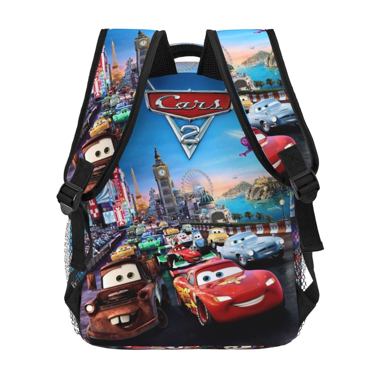 Cartoon Car Backpack Personalized Fashion Casual School Laptop Bag Travel Camping Bookbags