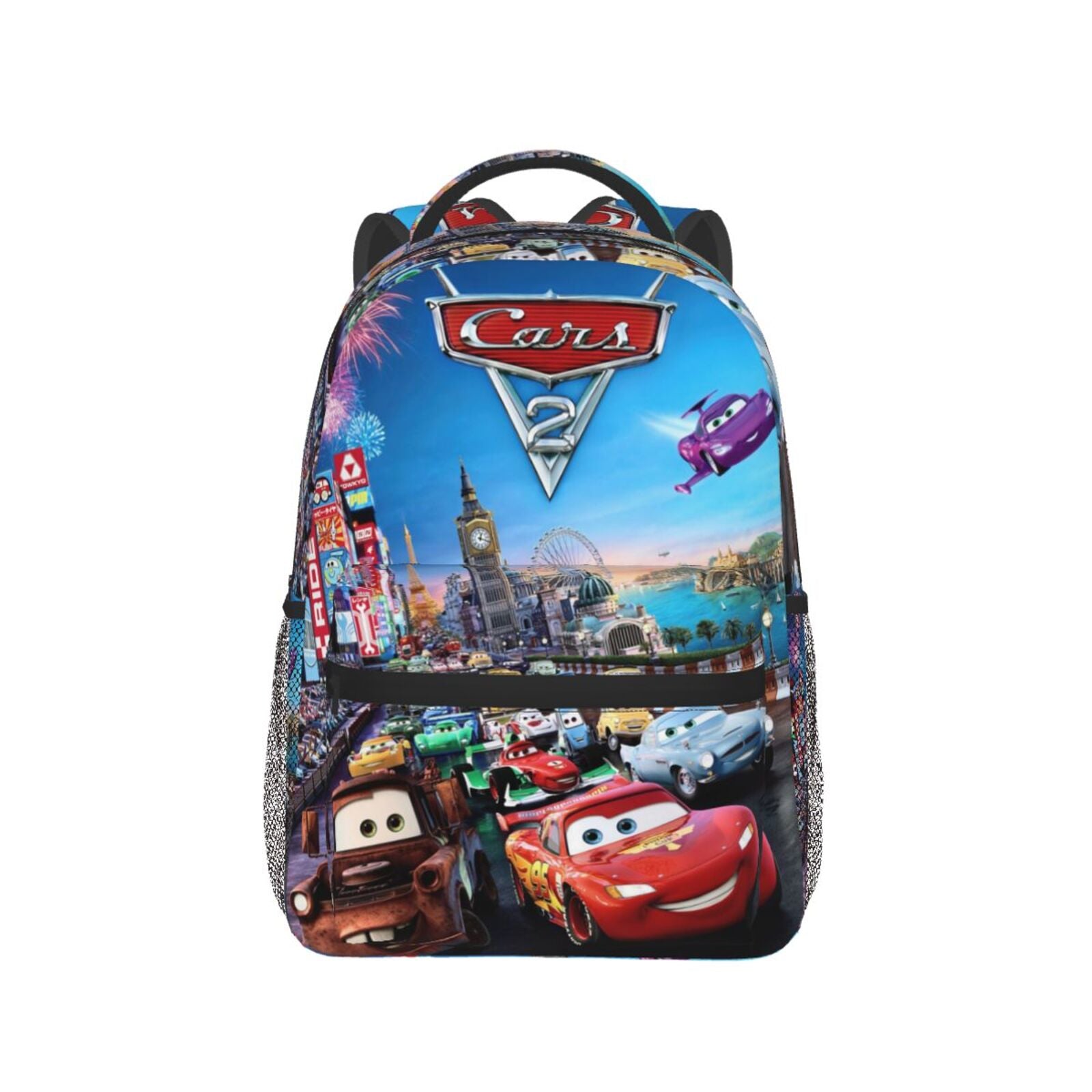 Cartoon Car Backpack Personalized Fashion Casual School Laptop Bag Travel Camping Bookbags