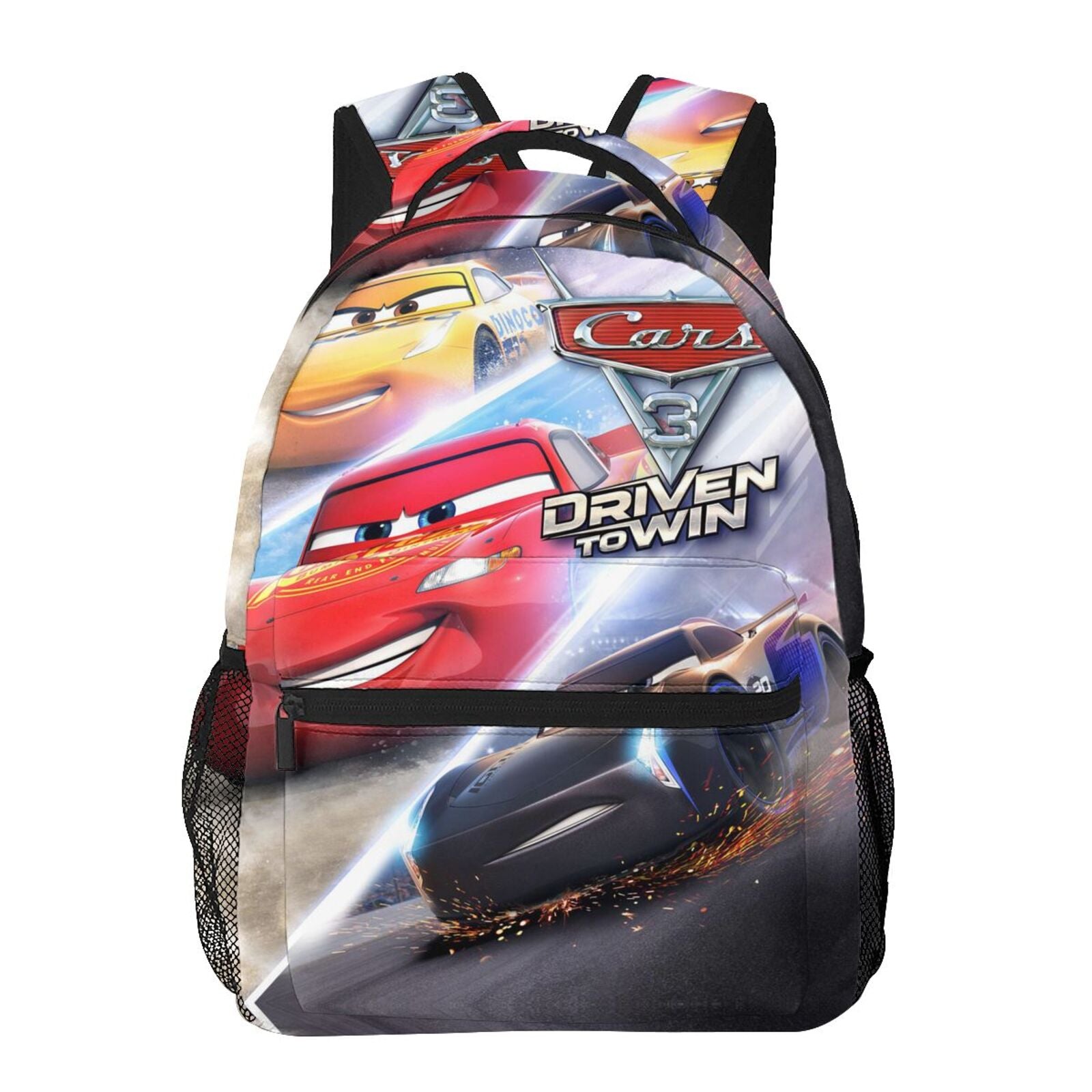 Cartoon Car Backpack Personalized Fashion Casual School Laptop Bag Travel Camping Bookbags