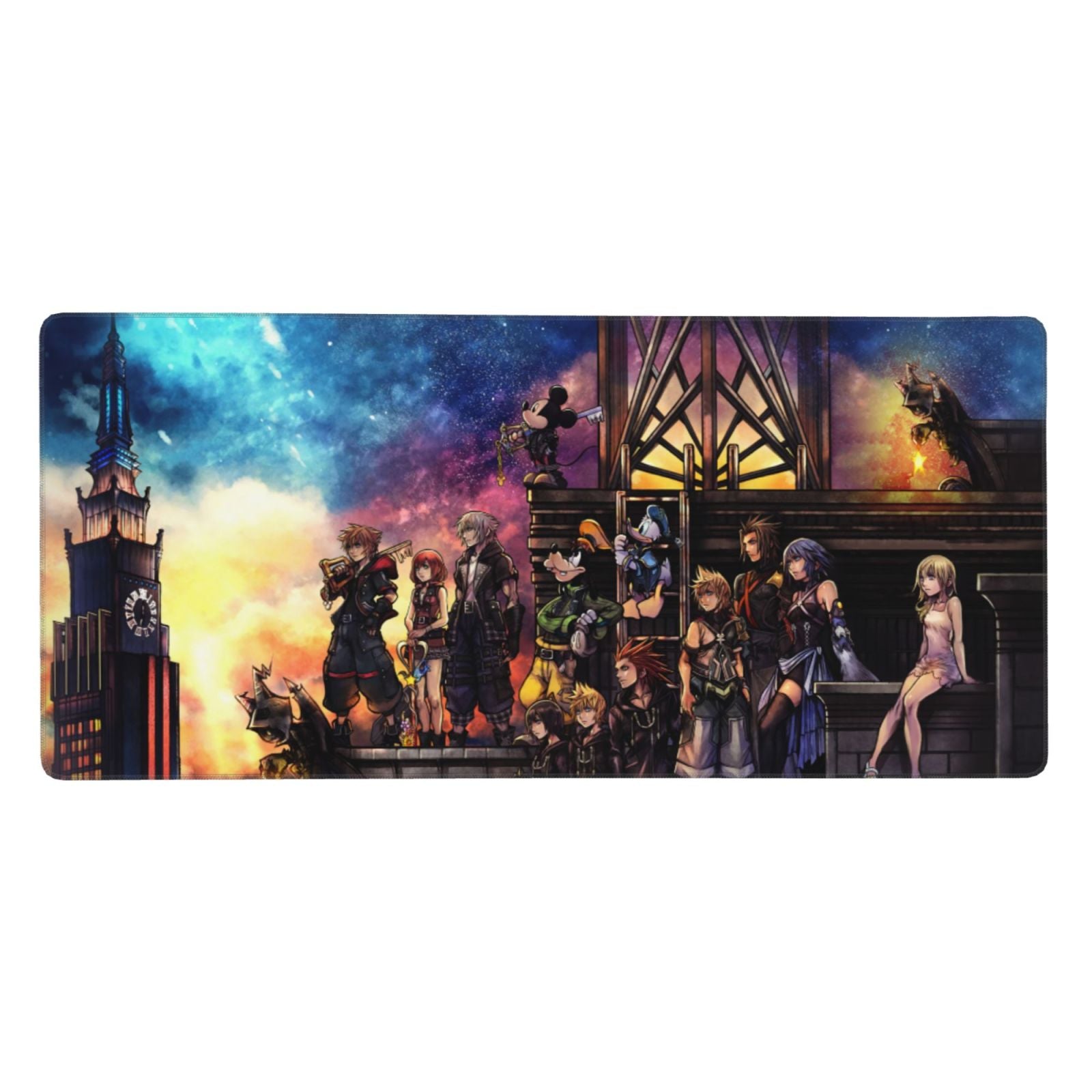 Kingdom Hearts 3 Game Mouse Pad 16x35.5inch Printed Personalized Fashion Large Gaming Mousepad Non Slip Mouse Mat
