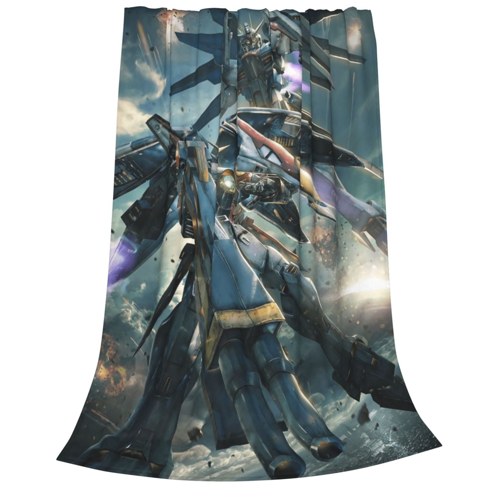 Gundam Blanket Anime Ultra Soft Fleece Blanket Stylish Printed Casual Trend Warm Lightweight Blanket