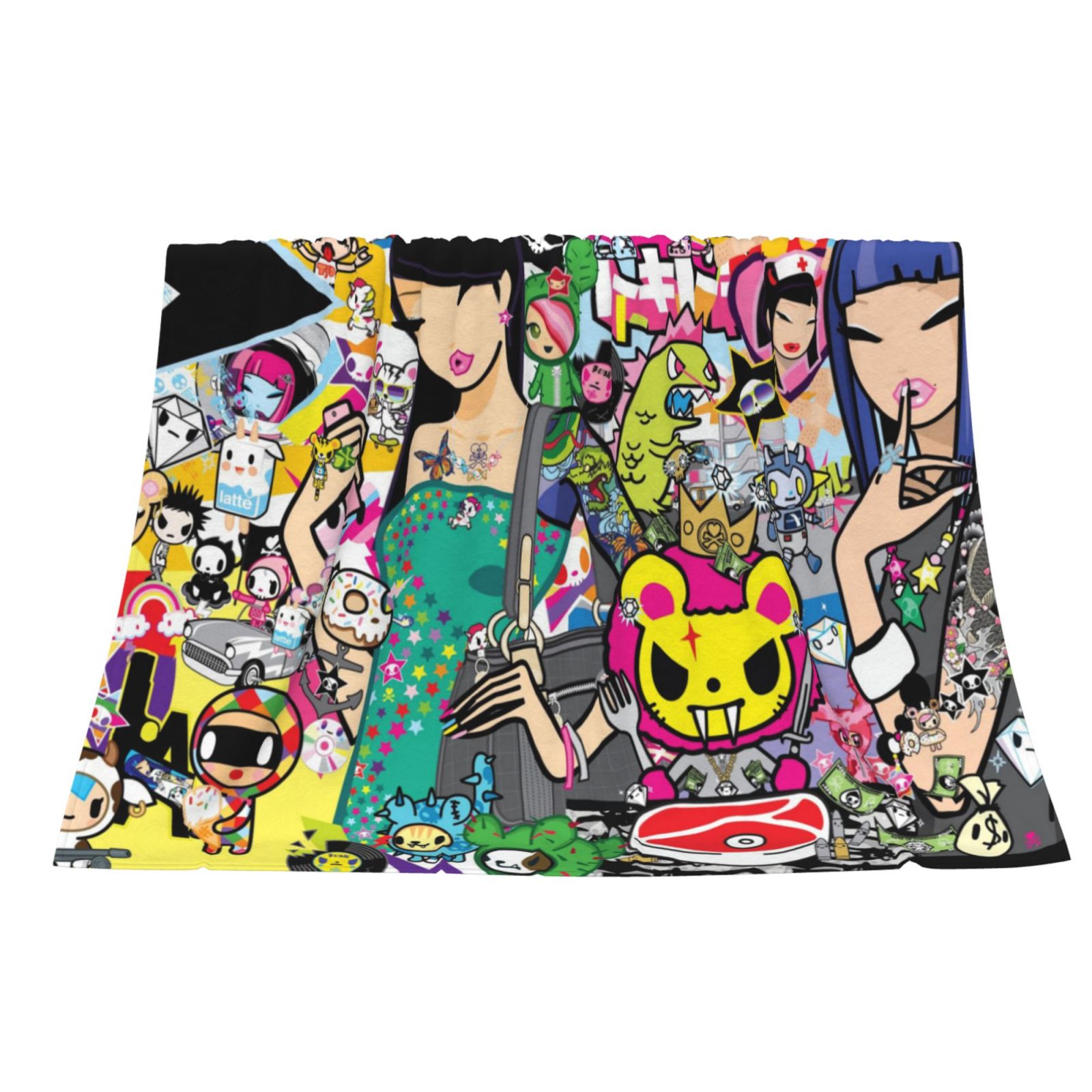 Tokidoki Blanket Ultra Soft Fleece Blanket Stylish Printed Casual Trend Warm Lightweight Blanket