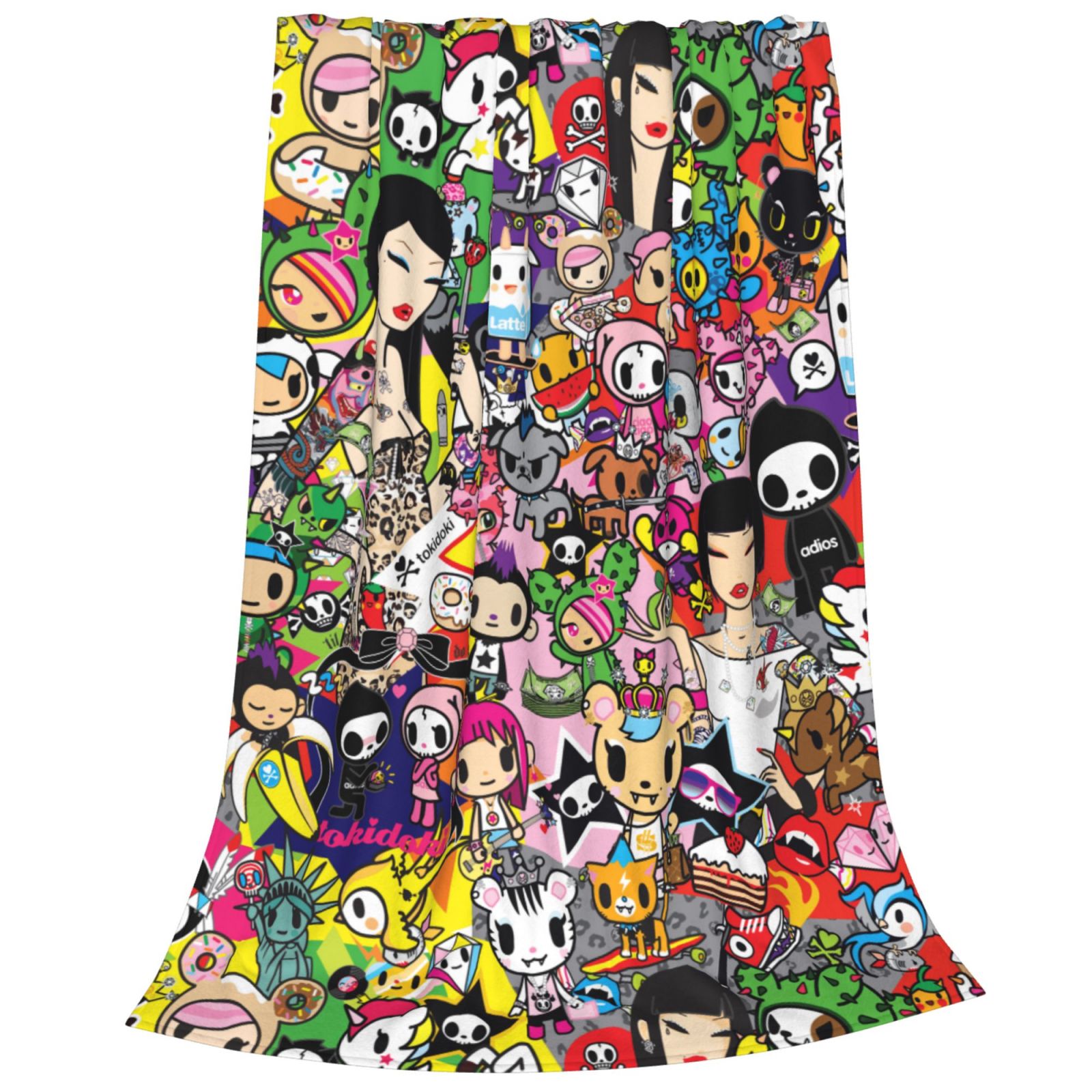 Tokidoki Blanket Anime Ultra Soft Fleece Blanket Stylish Printed Casual Trend Warm Lightweight Blanket