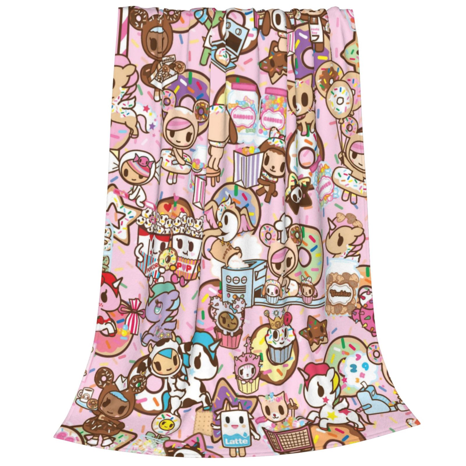 Tokidoki Blanket Ultra Soft Fleece Blanket Stylish Printed Casual Trend Warm Lightweight Blanket