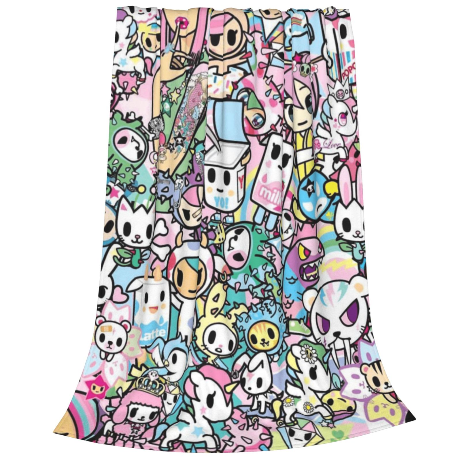Tokidoki Blanket Ultra Soft Fleece Blanket Stylish Printed Casual Trend Warm Lightweight Blanket