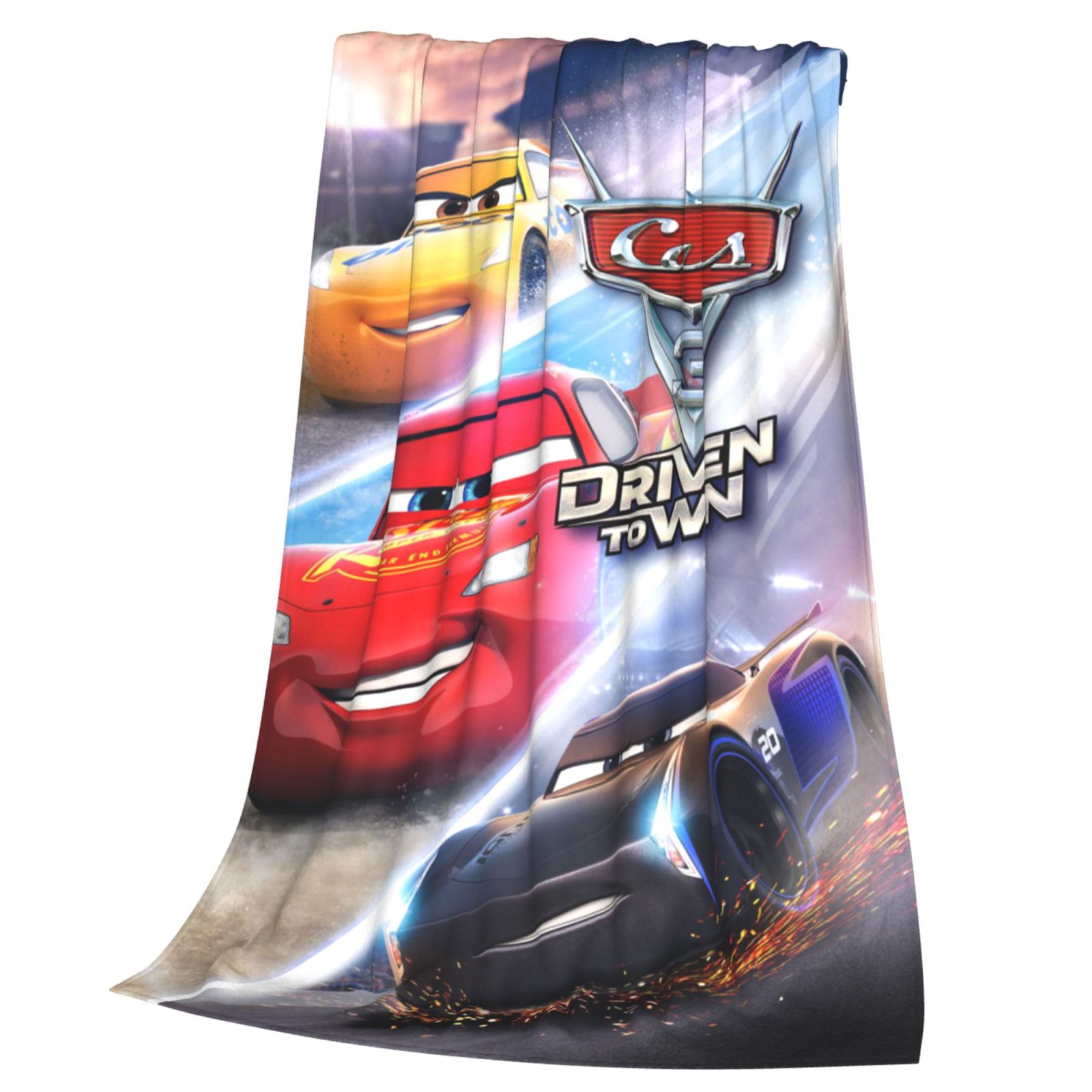Cartoon Car Blanket Anime Ultra Soft Fleece Blanket Stylish Printed Casual Trend Warm Lightweight Blanket