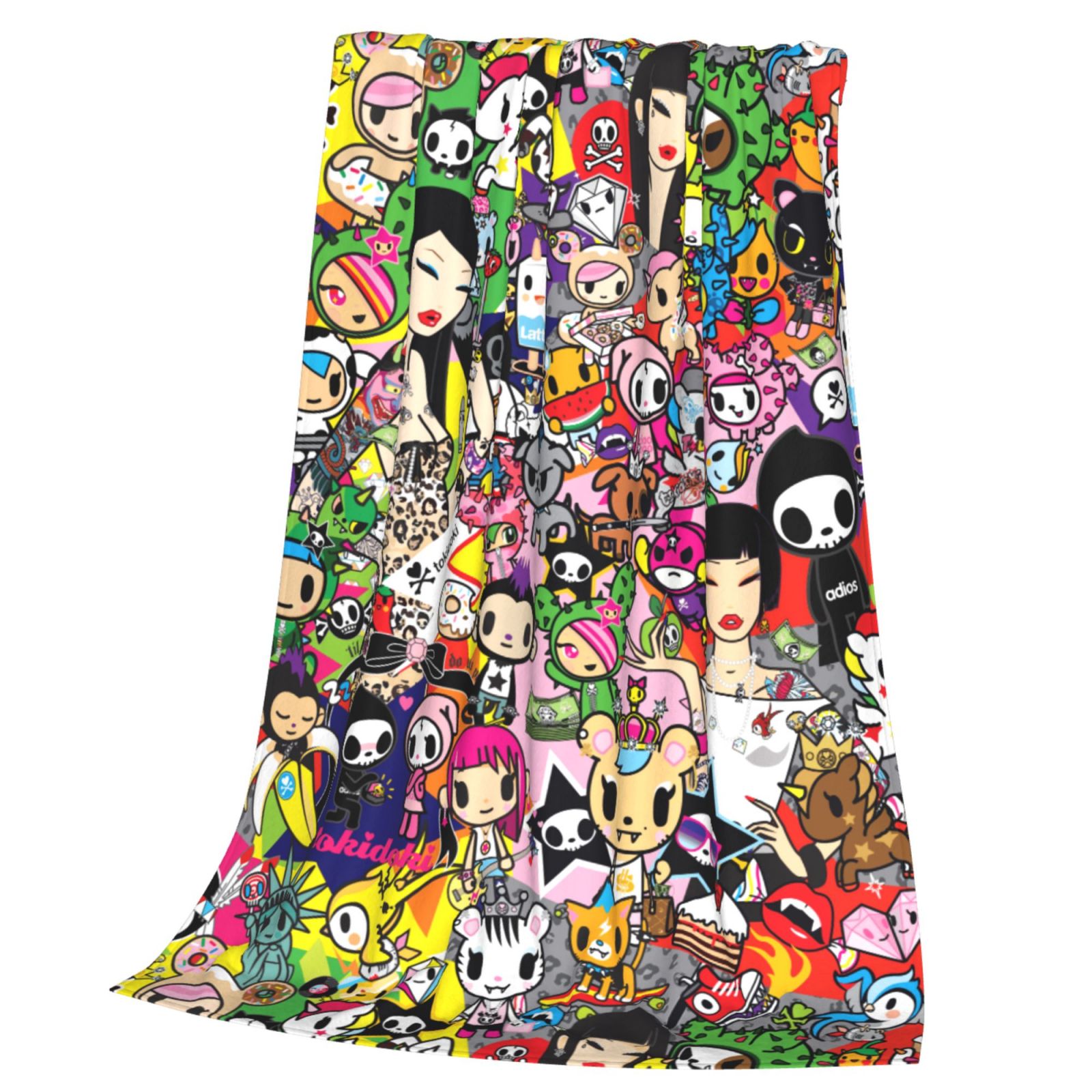 Tokidoki Blanket Anime Ultra Soft Fleece Blanket Stylish Printed Casual Trend Warm Lightweight Blanket
