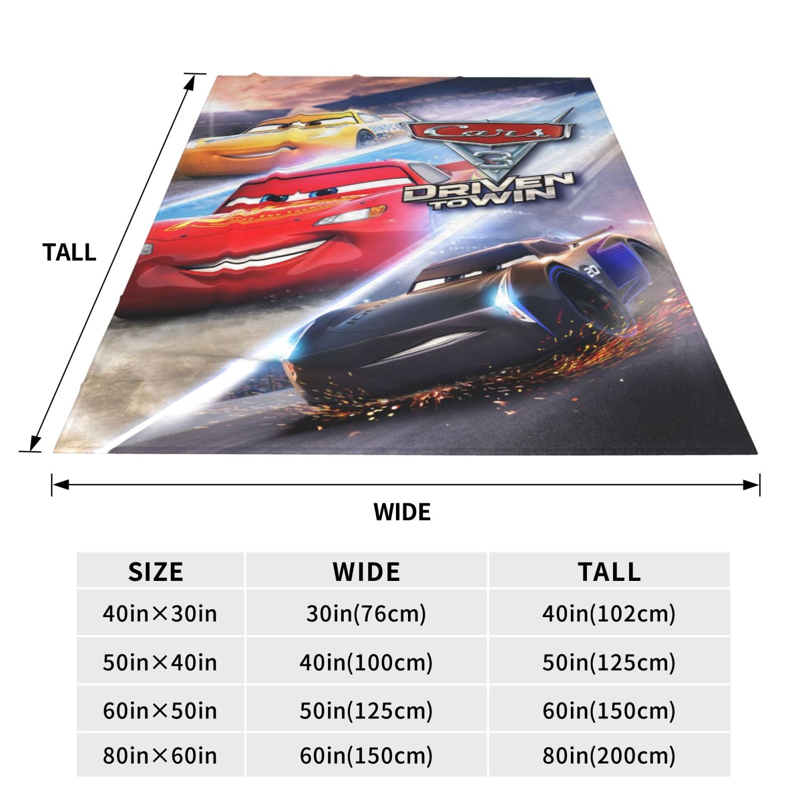 Cartoon Car Blanket Anime Ultra Soft Fleece Blanket Stylish Printed Casual Trend Warm Lightweight Blanket