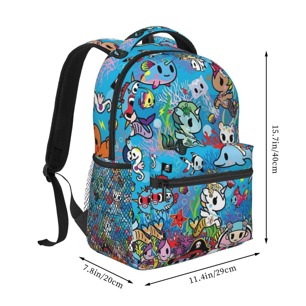 Tokidoki Backpack Personalized Fashion Casual School Laptop Bag Travel Camping Bookbags