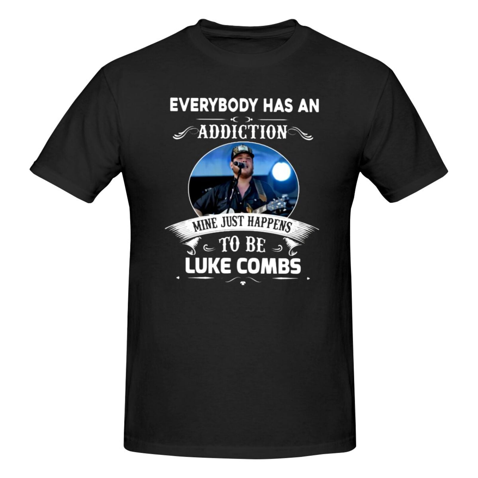 Luke Combs T-Shirt Adult Men Sports Team Funny Cotton Personality Short Sleeve T Shirt
