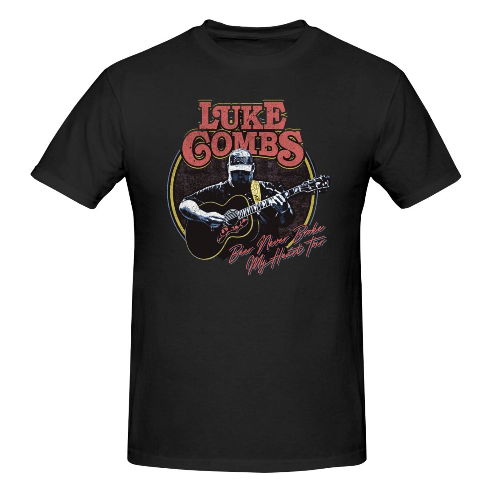 Luke Combs T-Shirt Adult Men Sports Team Funny Cotton Personality Short Sleeve T Shirt