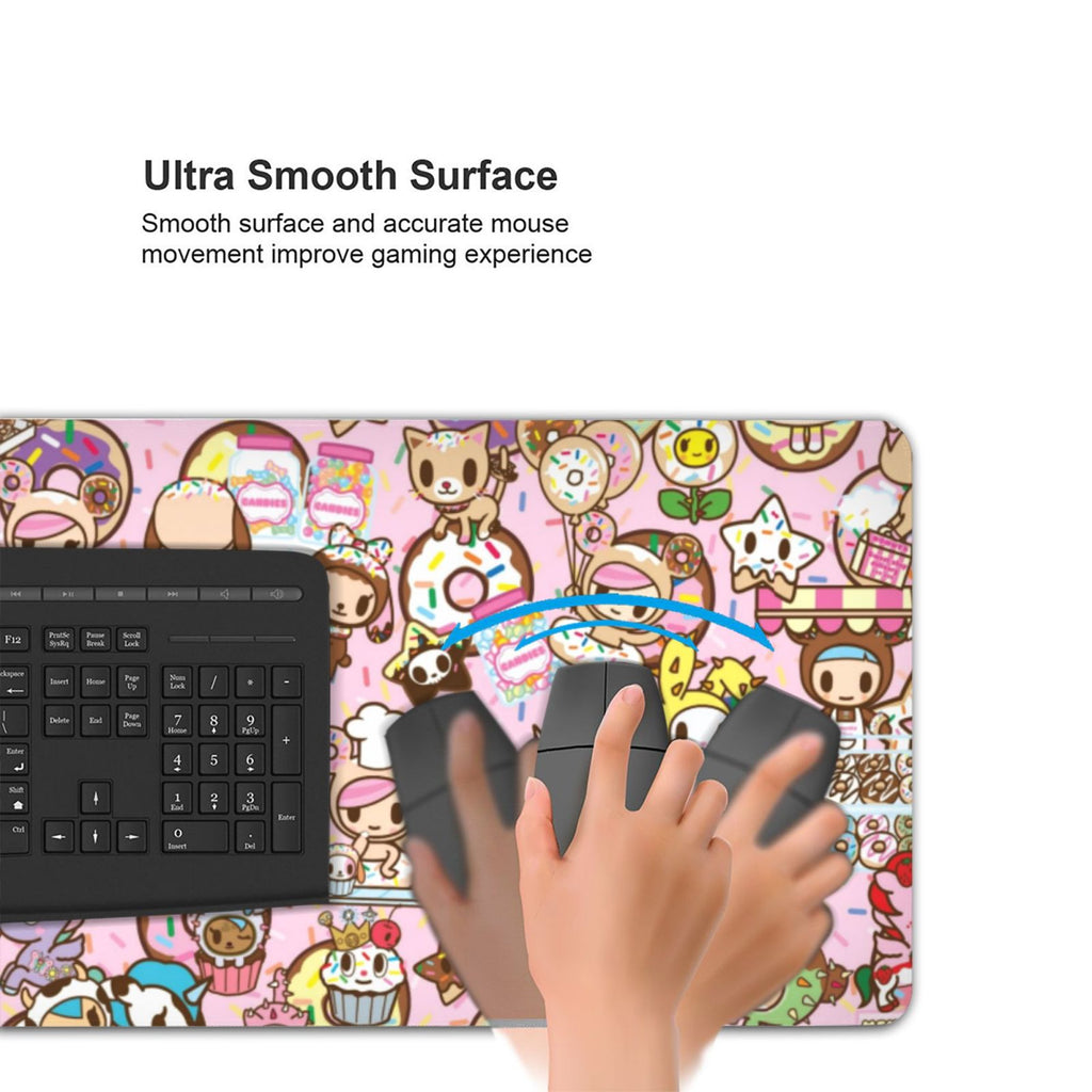 Tokidoki Mouse Pad 16x35.5inch Printed Personalized Fashion Large Gaming Mousepad Non Slip Mouse Mat