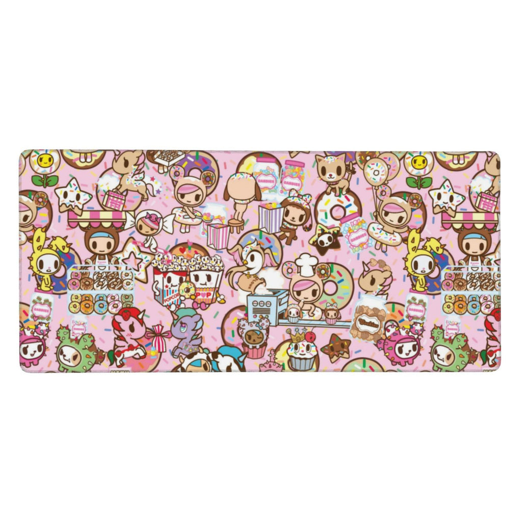 Tokidoki Mouse Pad 16x35.5inch Printed Personalized Fashion Large Gaming Mousepad Non Slip Mouse Mat