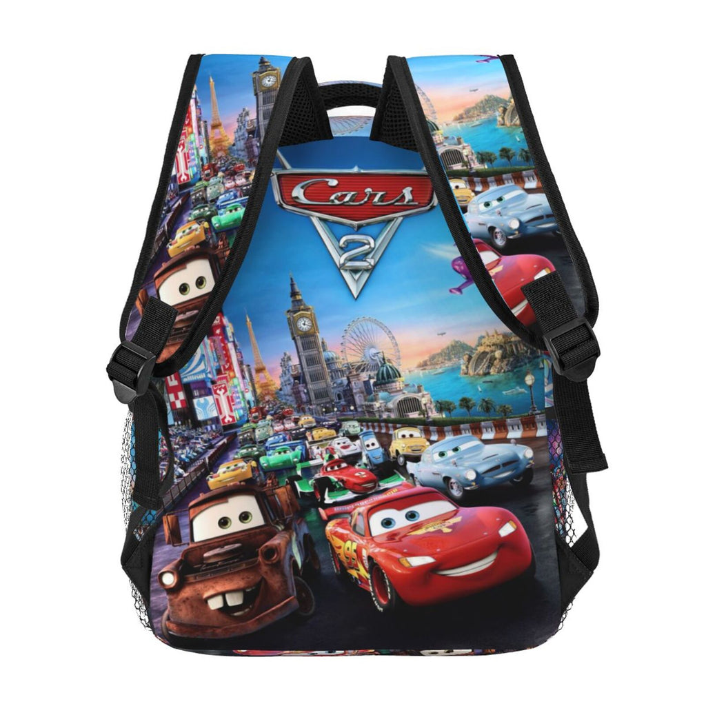 Cartoon Car Backpack Personalized Fashion Casual School Laptop Bag Travel Camping Bookbags