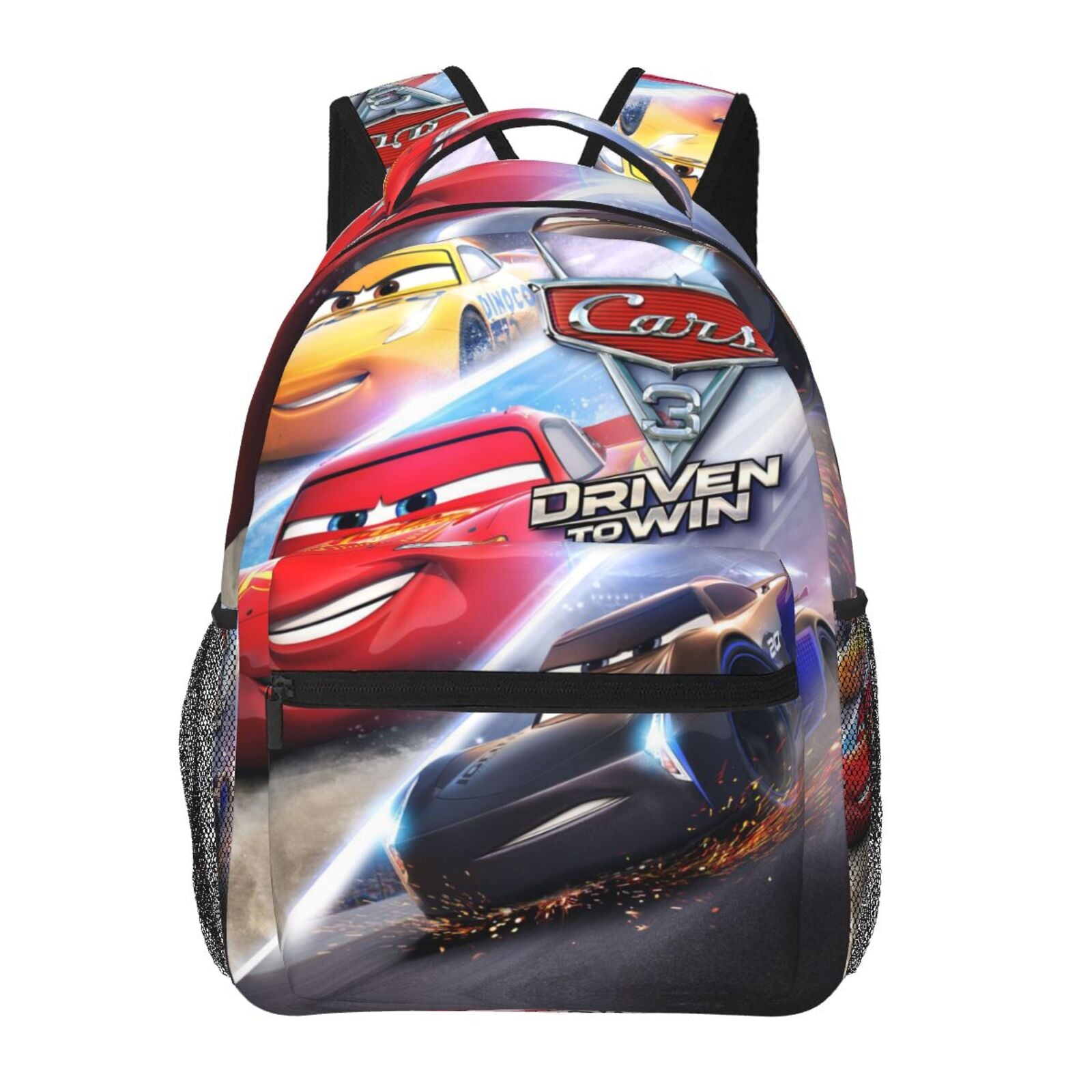 Cartoon Car Backpack Personalized Fashion Casual School Laptop Bag Travel Camping Bookbags