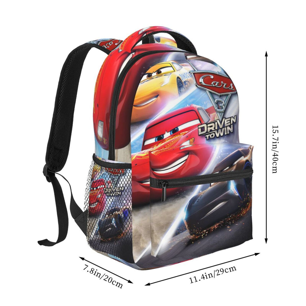 Cartoon Car Backpack Personalized Fashion Casual School Laptop Bag Travel Camping Bookbags