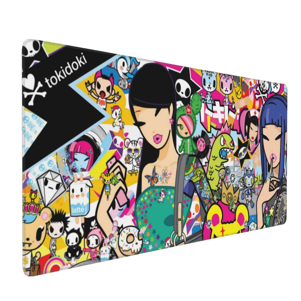 Tokidoki Mouse Pad 16x35.5inch Printed Personalized Fashion Large Gaming Mousepad Non Slip Mouse Mat