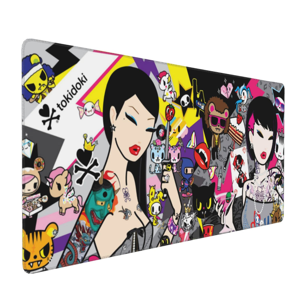 Tokidoki Mouse Pad 16x35.5inch Printed Personalized Fashion Large Gaming Mousepad Non Slip Mouse Mat