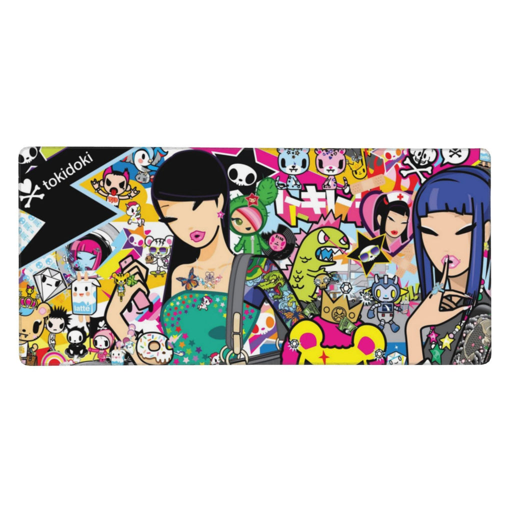 Tokidoki Mouse Pad 16x35.5inch Printed Personalized Fashion Large Gaming Mousepad Non Slip Mouse Mat