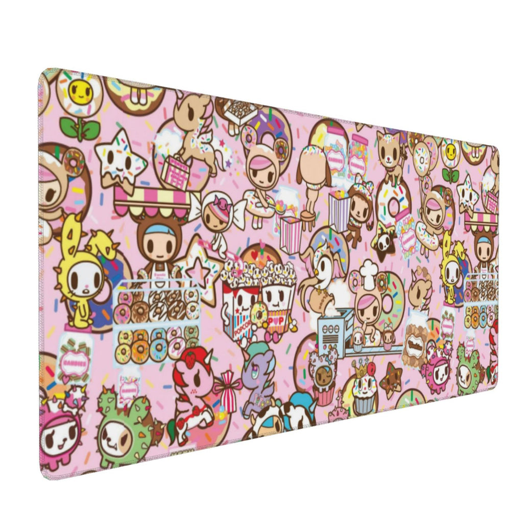 Tokidoki Mouse Pad 16x35.5inch Printed Personalized Fashion Large Gaming Mousepad Non Slip Mouse Mat