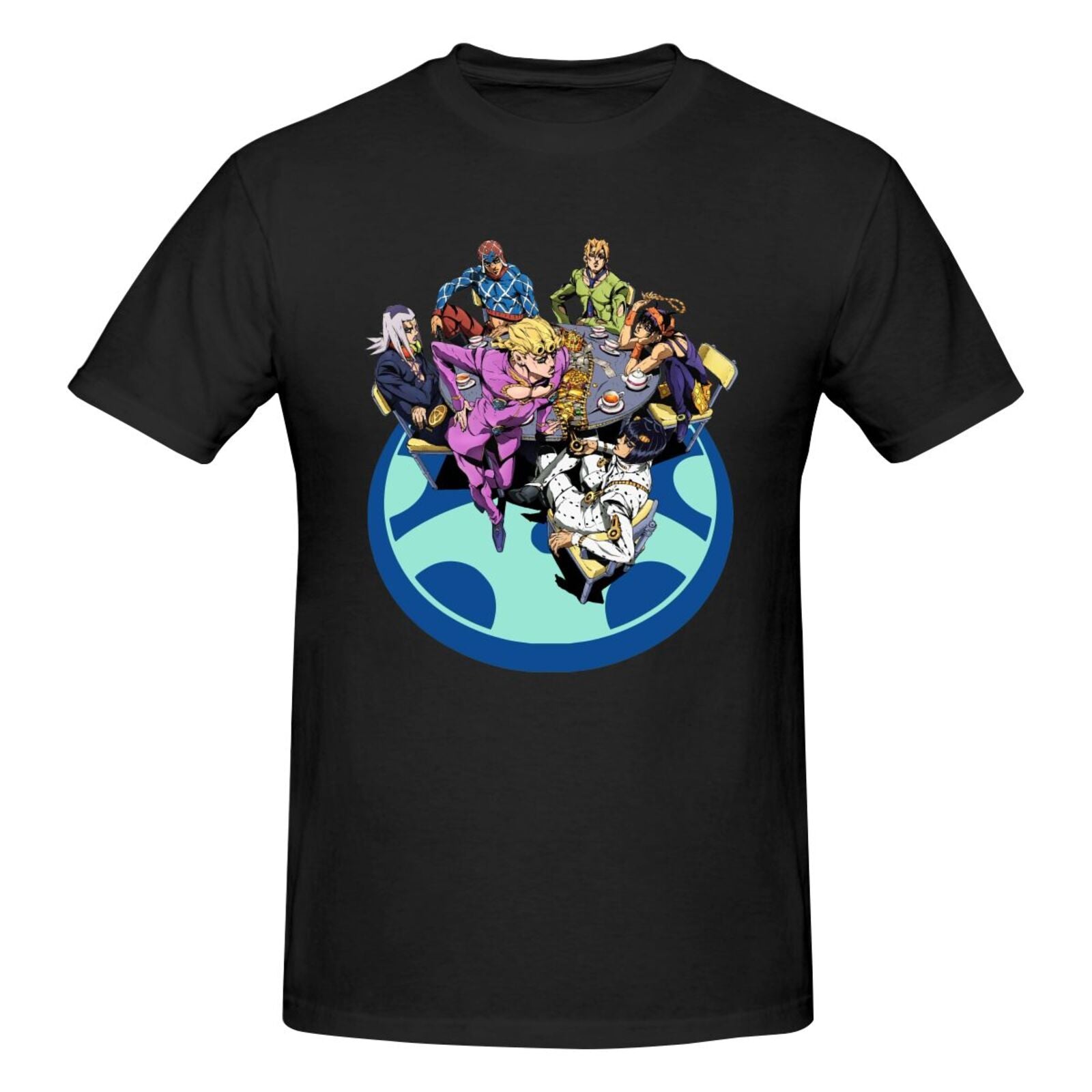 JoJo's Bizarre Adventure T-Shirt Adult Men Sports Team Funny Cotton Personality Short Sleeve T Shirt