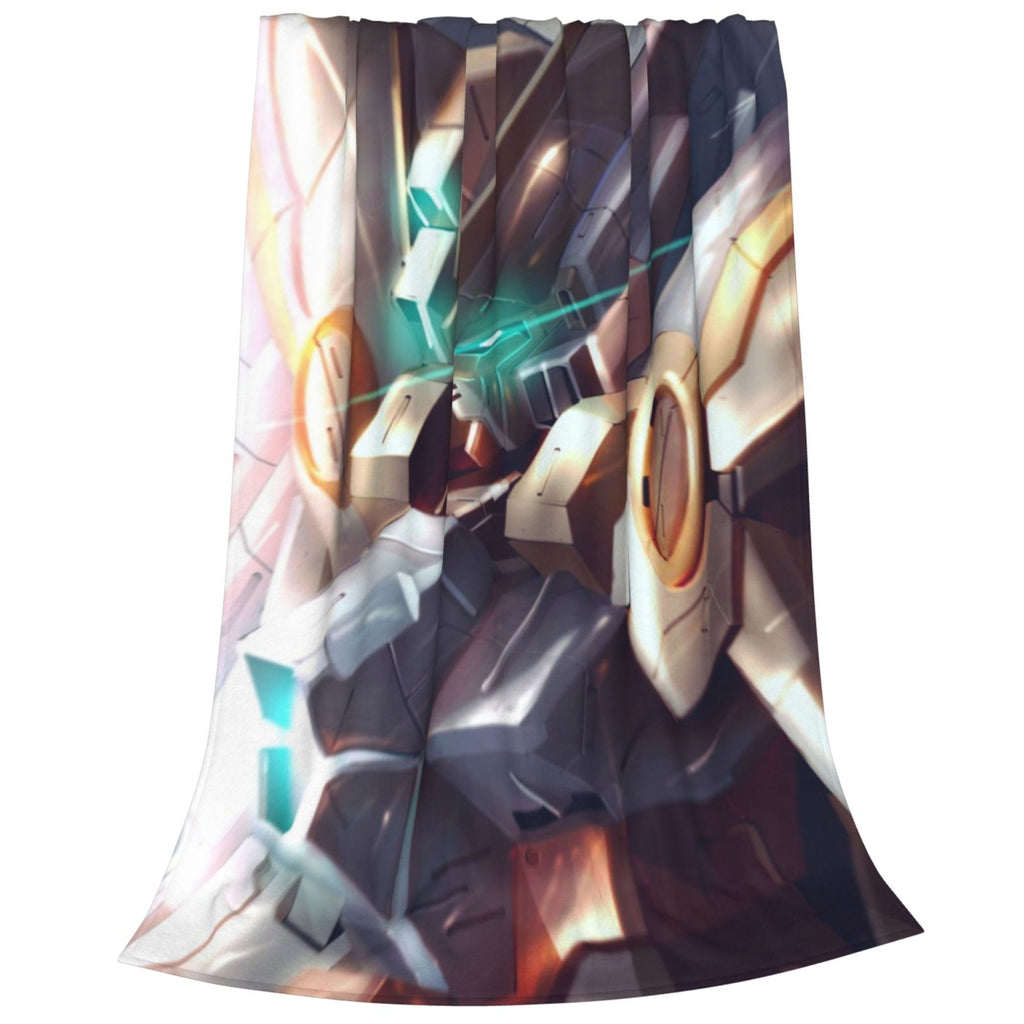 Gundam Blanket Anime Ultra Soft Fleece Blanket Stylish Printed Casual Trend Warm Lightweight Blanket